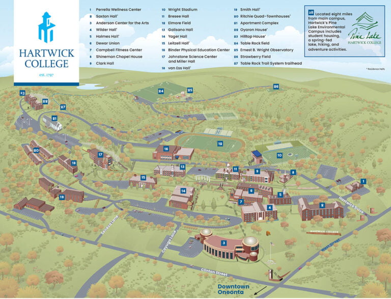 Campus Map Hartwick College