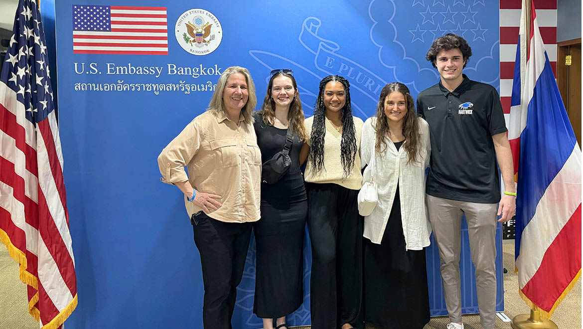 Hartwick College Delegation members at the U.S. Embassy in Bangkok