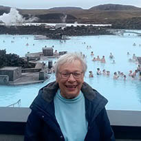 Fran DeLuca ’66 in Iceland