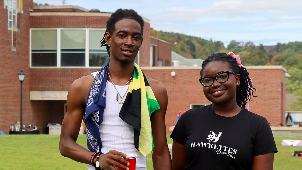 Hartwick College students Avontae Palmer '27 and Sarah Matumbura '26