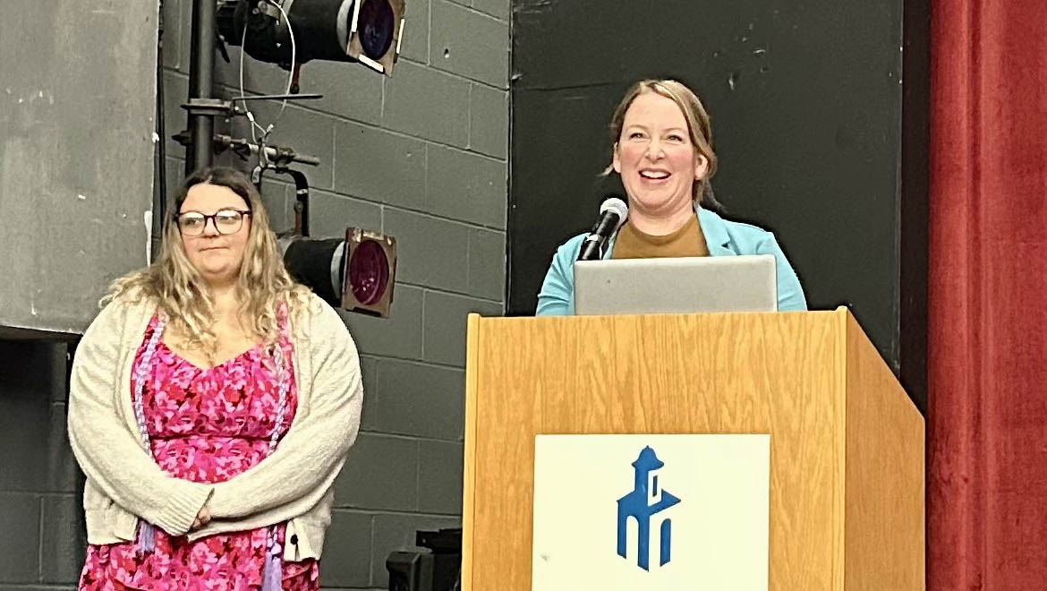 Hartwick College nursing student induction ceremony for the Omicron Rho chapter of the Sigma Theta Tau International Honor Society of Nursing