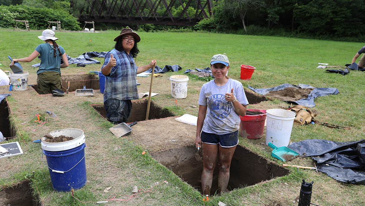 Archaeological Dig site at Pine Lake Environmental Campus