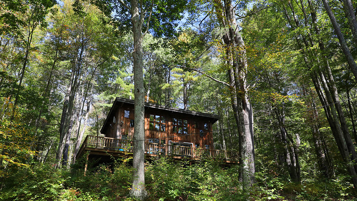 Hartwick College cabin at Pine Lake Environmental Campus