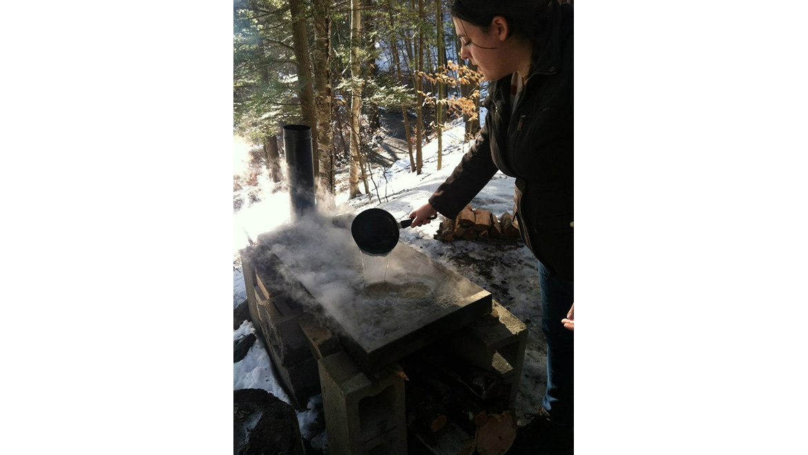 Maple sap and syrup boil at Pine Lake Environmental Campus